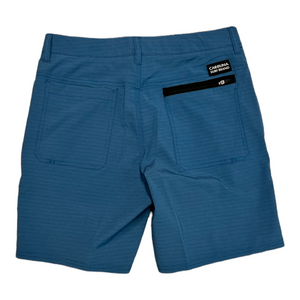 Blue Crushed Hybrid Shorts