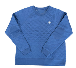 Indigo Quilted Trident Sweatshirt