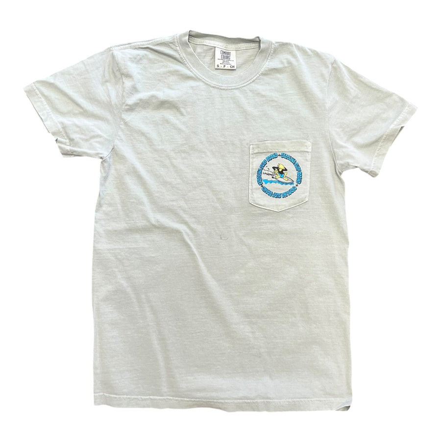 Wave of Gray Pocket Tee