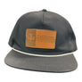 Leather Patch Cap'n  Hat