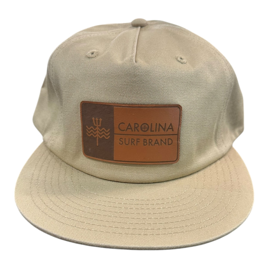 Leather Patch Flat Bill Hat