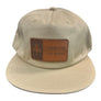 Leather Patch Flat Bill Hat
