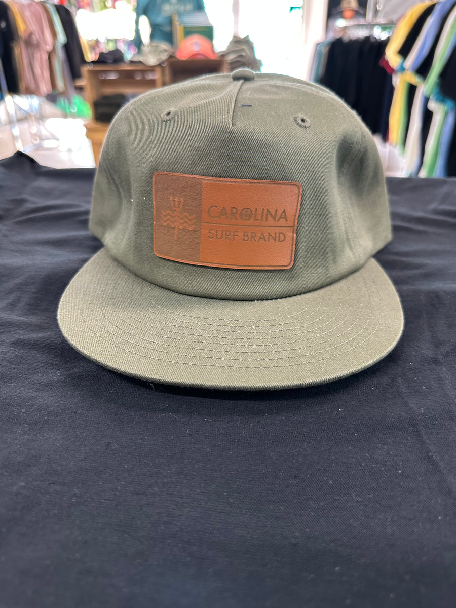 Leather Patch Flat Bill Hat