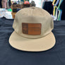 Leather Patch Flat Bill Hat