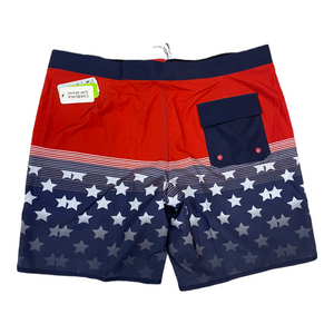 Red White & Yew 2 Surf Trunks